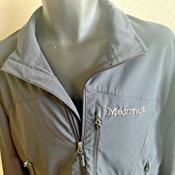 Marmot Bero Softshell Jacket Men’s size Large Windproof Black L900936 M3A - Picture 9 of 10